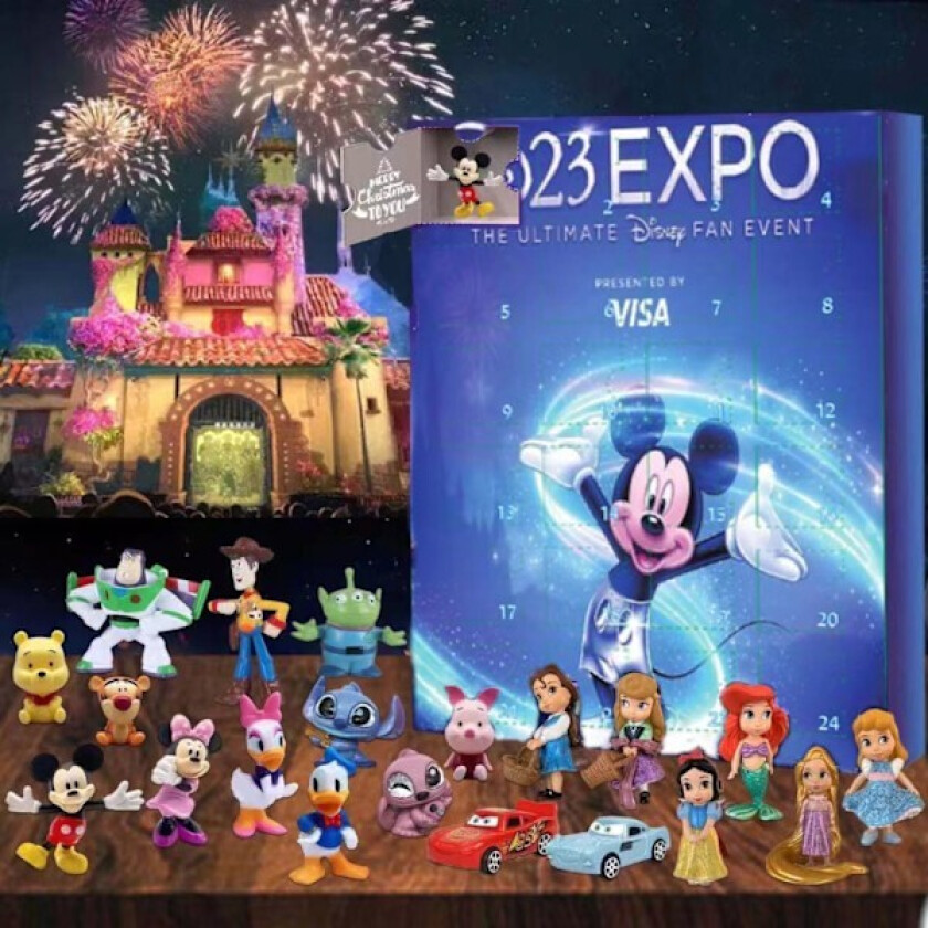 2024 Adventskalender Barn Disney A Figurer 24st Julkalender Style 3