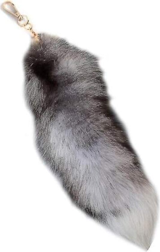 Plush revhale-nøkkelring, pelsdyrhale-nøkkelring, nøkkelring 40 cm dyrehale - Perfekt A