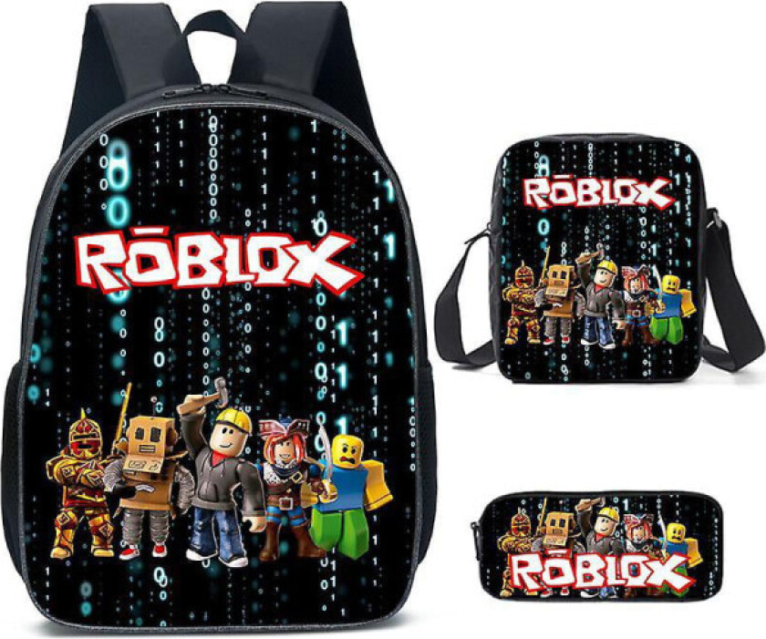 Roblox Skolesekk Student Ryggsekk Studentartikler Skolegave Trepakning