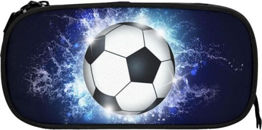 Fotball Pennal 3D Trykk Pennal for Skolebarn Gutter Myntpung