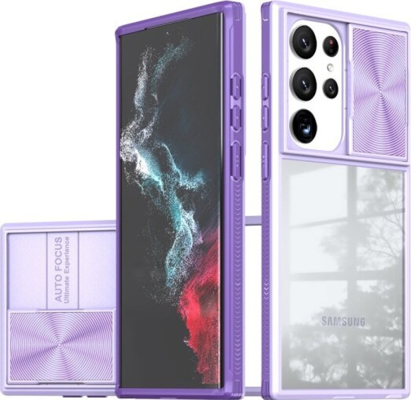 Samsung Galaxy S23 Ultra - Kraftig deksel med kamerabeskyttelse Lila