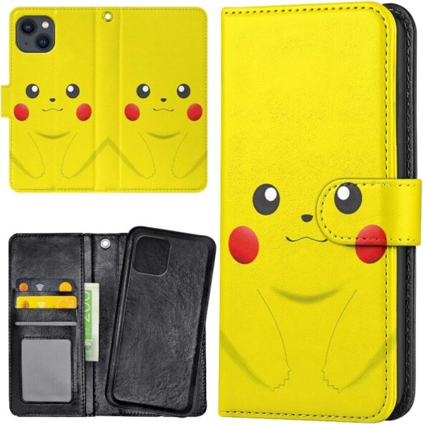iPhone 13 - Lommebok Deksel Pikachu / Pokemon Multicolor