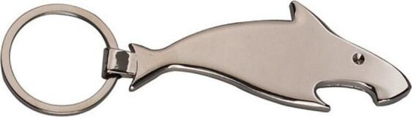 Hai - Nøkkelring med flaskeåpner Silver