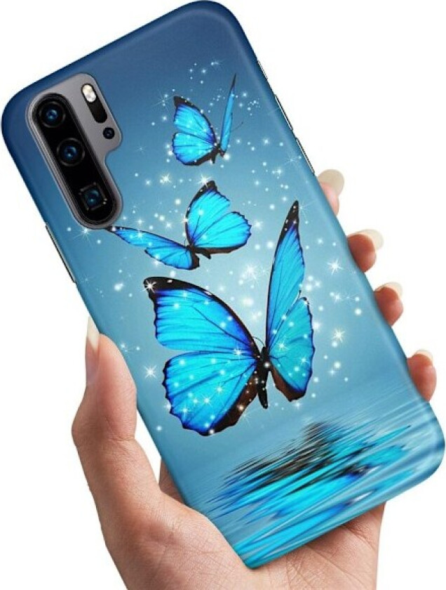 Huawei P30 Pro - Deksel/Mobildeksel Glitrende Sommerfugler
