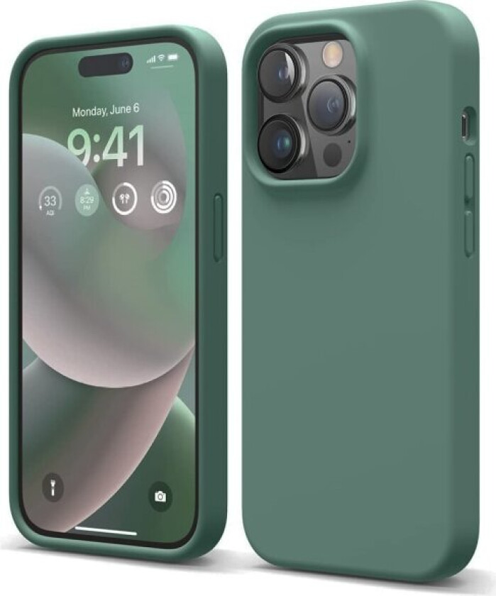 Støtdempende Silikondeksel - iPhone 14 Pro Max Grön