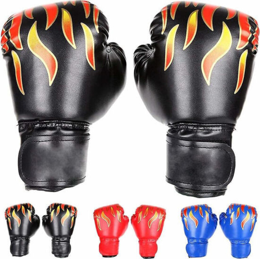 Boksehansker for barn, kickboksinghansker med borrelås, små boksehansker kompatible med barn fra 3-7 år, treningshansker
