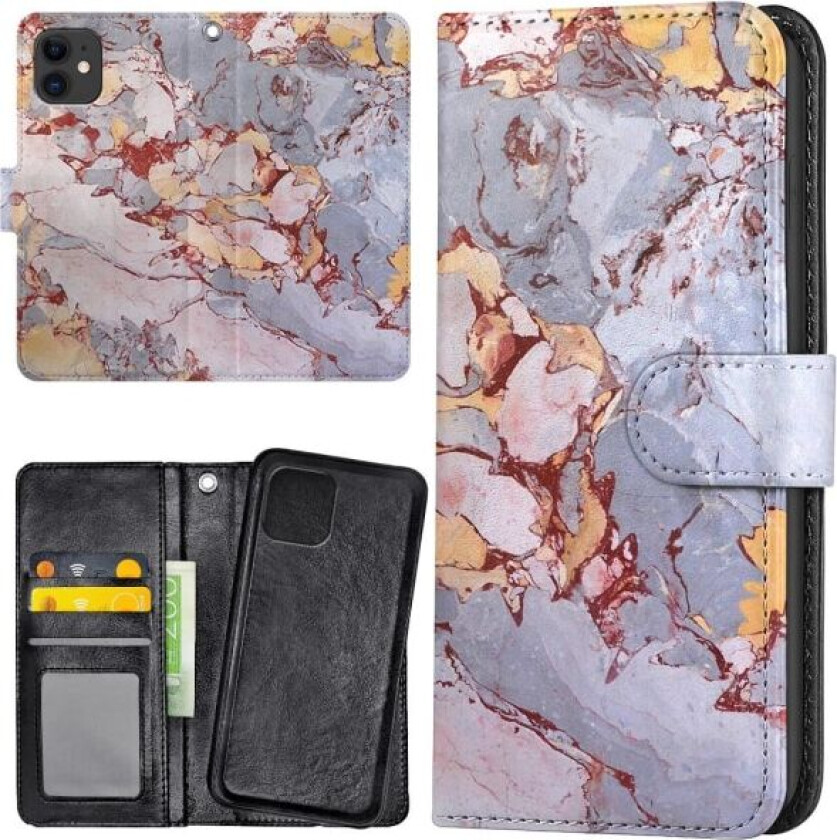 iPhone 12/12 Pro - Lommebok Deksel Marmor