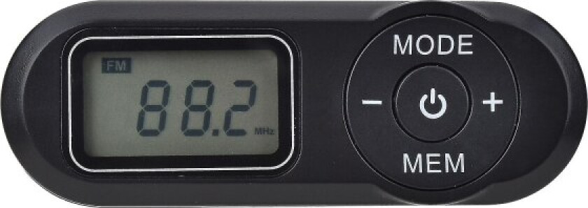 Mini bærbar FM-radio, lommeradiomottaker med øretelefon FM-stereoradio for å gå løpe jogge