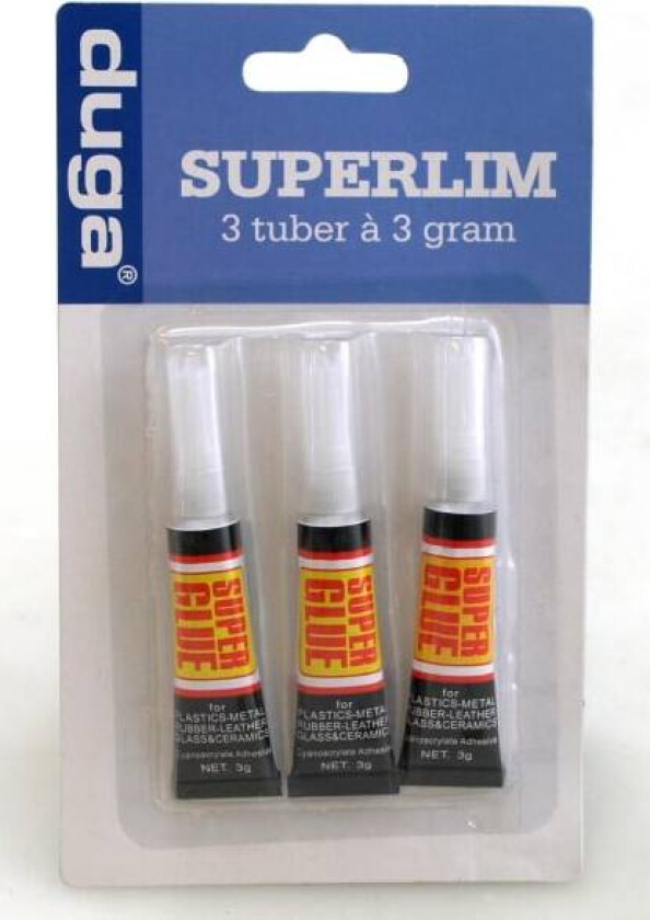 Bilde av Superlim 3g / Lim - (3-pakning) Transparent