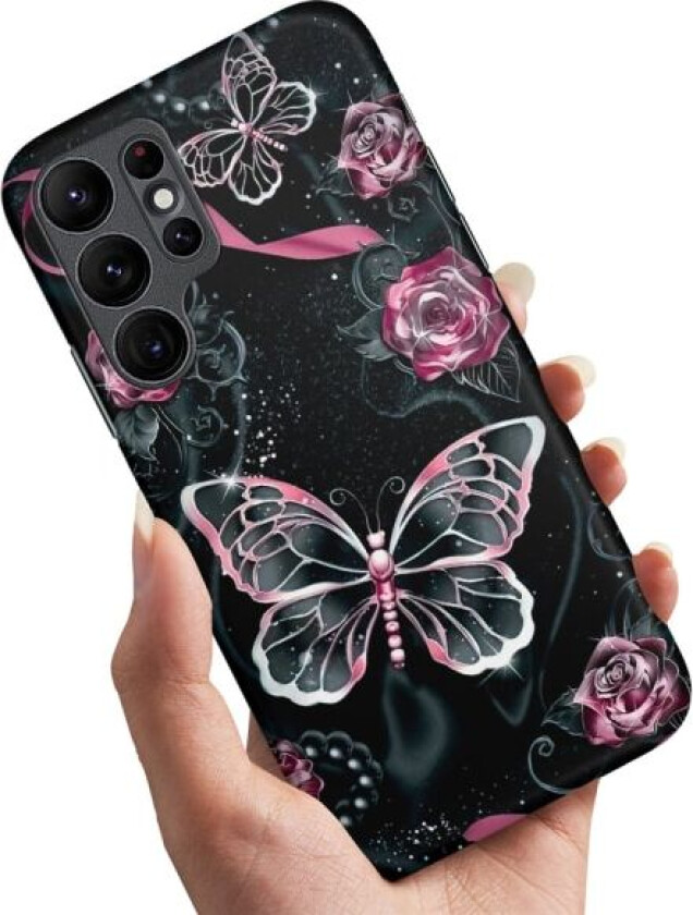 Samsung Galaxy S24 Ultra - Deksel/Mobildeksel Sommerfugler