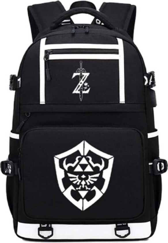 Lysende The Legend of Zelda Ryggsekk med USB-lading