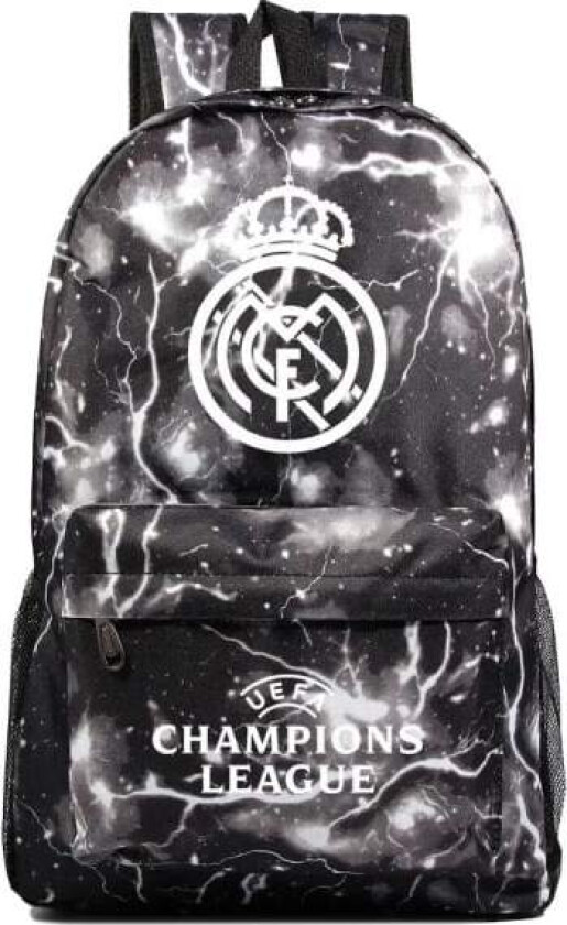 Graffiti Real Madrid Uefa Champions League skulderveske vifte ryggsekk student skoleveske oppbevaringsveske