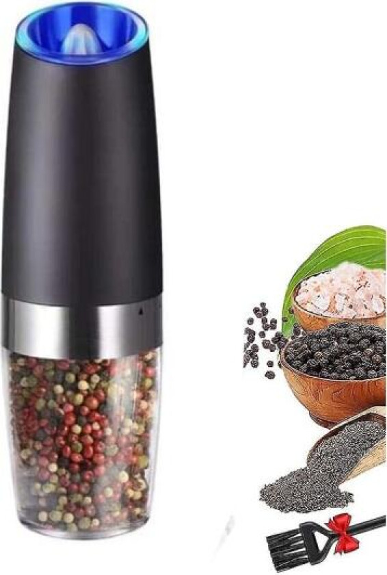 TG Elektrisk salt- og peppersett, automatisk pepper- og saltkvern M