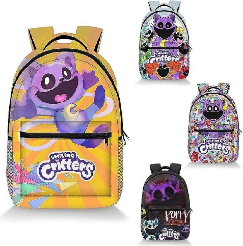 Poppy Playtime-kapittel 3 Smiling Critters Ryggsekk Student Ryggsekk {DB Product 3