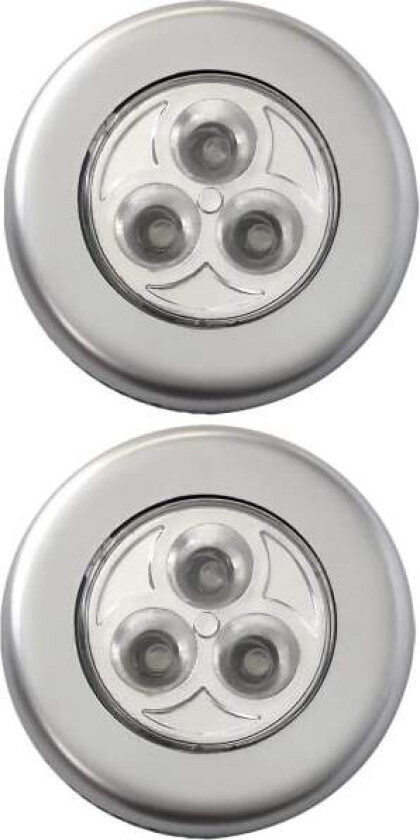 2-pakks LED-batteridrevet nattlys Trådløs nattlampe