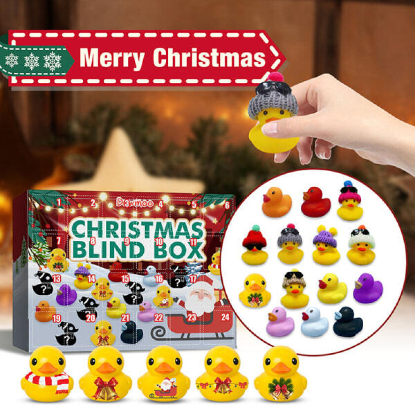 Julekalender Lekeboks Gummi And Dyrebarnsgave 31*22,6*5cm