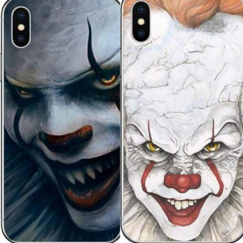 DEAL 2 for 1 cool case clown from stephen king's ''it'' scary iphone White 12 Pro Max
