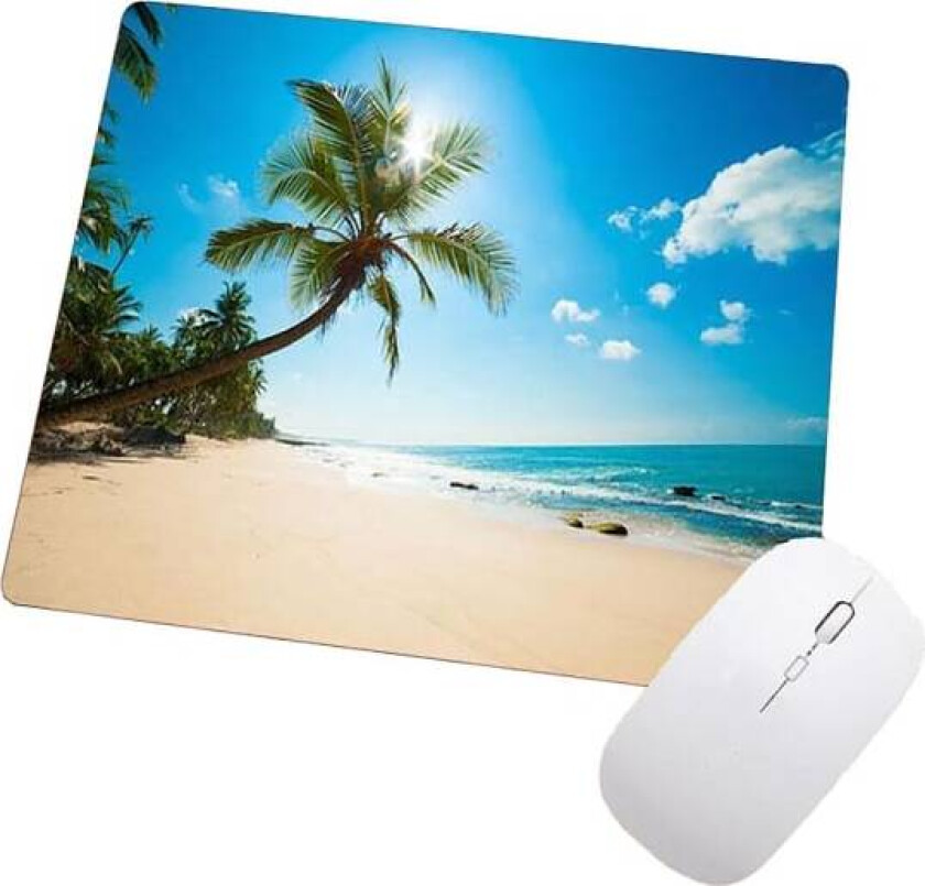 Musematte 22x18 cm - Paradise Beach Blue
