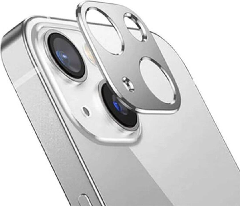 iPhone 13 linsedeksel for kamera linser sølv svart