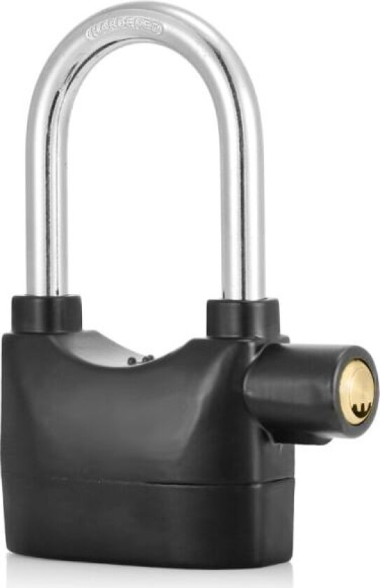 Lang Shackle Hengelås med Alarm 110 DB Heavy Duty Værbestandig