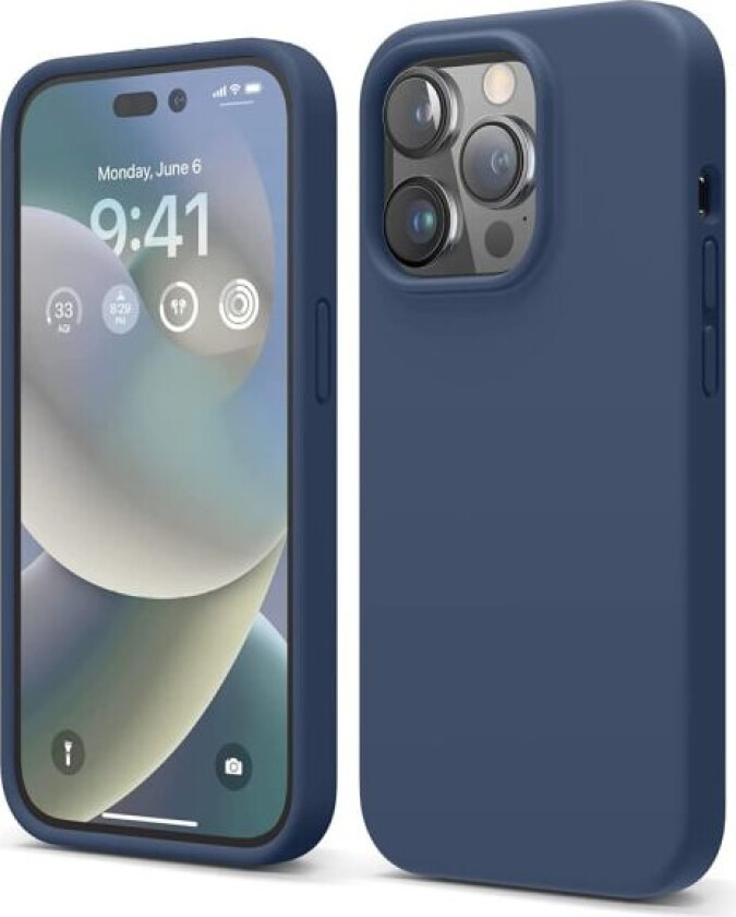 Stilrent og effektivt beskyttelsesdeksel - iPhone 14 Pro Mörkblå