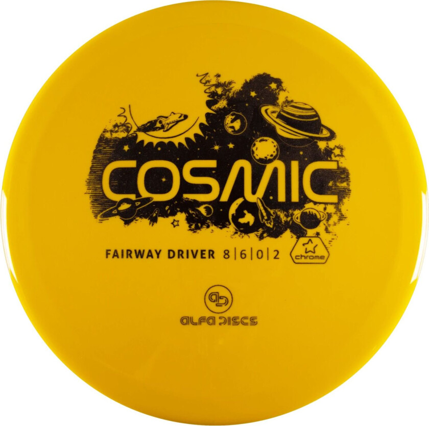 Chrome Line Driver Cosmic, driver frisbeegolf Yellow