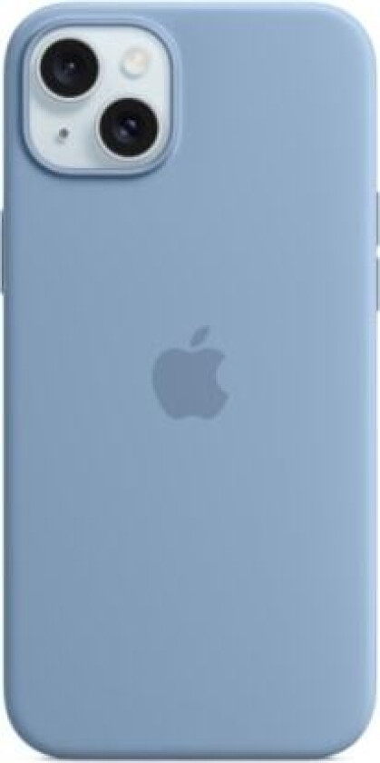 Apple iPhone 15 Plus silikondeksel med MagSafe Winter Blue MT193