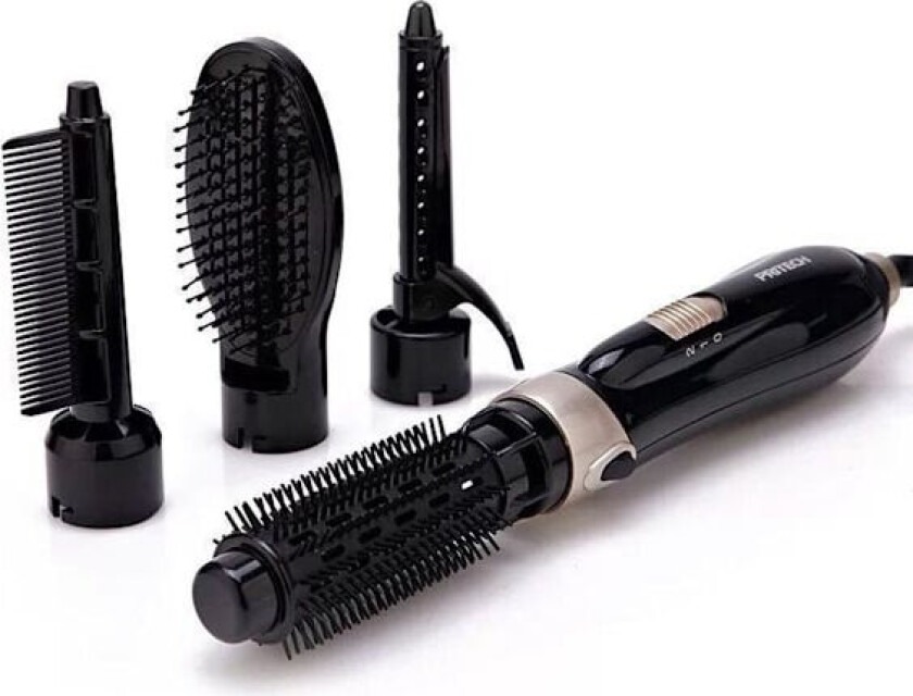 Babyliss roterende varmluftsbørste, fire-i-ett, svart KLB