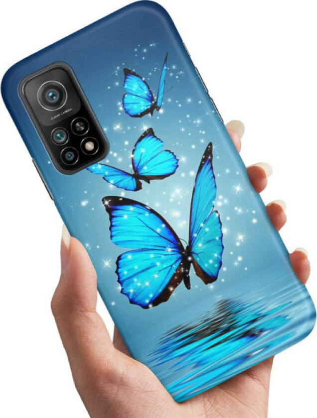 Xiaomi Mi 10T/10T Pro - Deksel/Mobildeksel Glitrende Sommerfugler