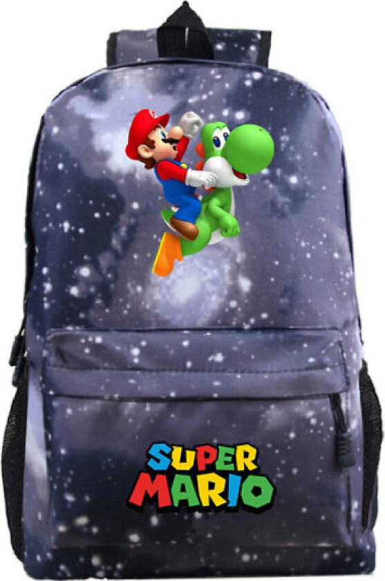 Super Mario Bros barneryggesekk lett bærbar PC-ryggsekk reise fritidsveske skoleveske gaver DB A