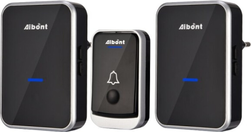 Trådløs dørklokke, vanntett dørklokke elektronisk ringeklokkesett med