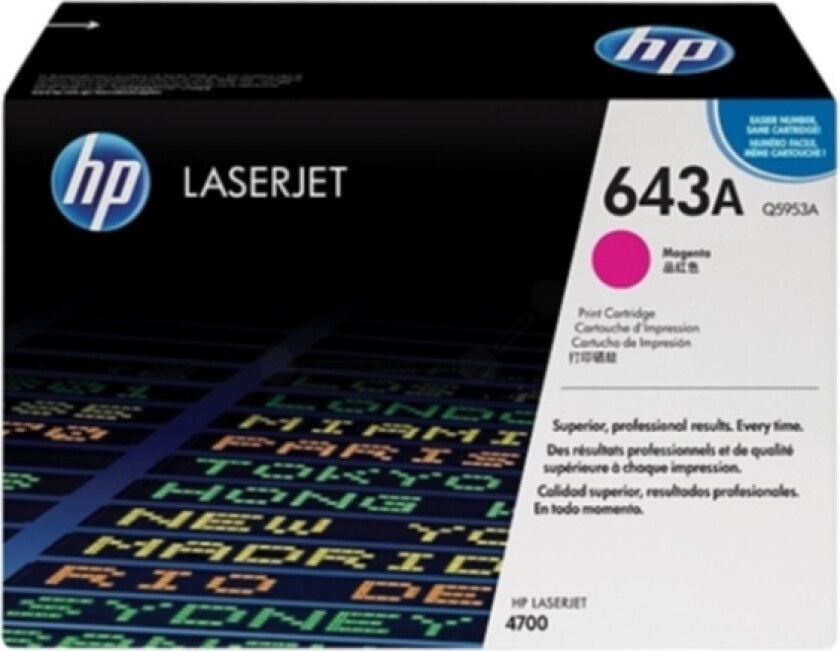 Hp Toner Magenta 643a 11k - Q5953a