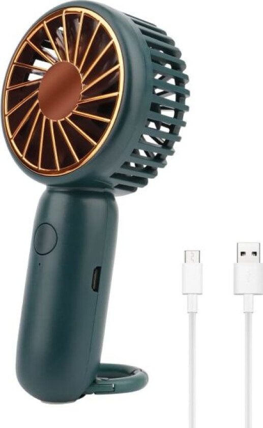 Minifjører, USB-bærbar lommevifte, liten oppladbar håndholdt vifte, 3-trinns justerbar stille minifjører for camping, kontor