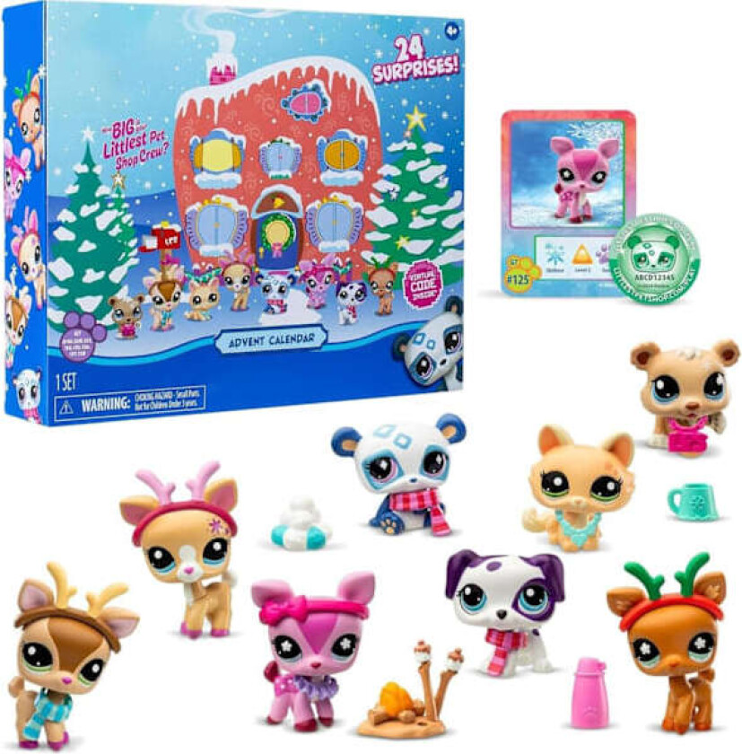 LPS Julekalender 2024, 24 Dagers Juleteller | Søte LPS Juleoverraskelser og Tilbehør