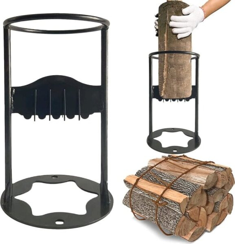 Vedkløyver, kraftig vedkløyver Manuell vedkløyver for hjemmecamping utendørs(B,S) yixiang