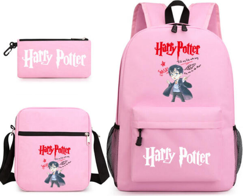 Harry Potter Galtvort skole for hekseri og trolldom student ryggsekk rosa