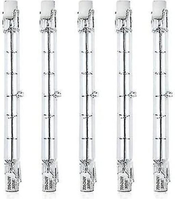 5 stk Dimbar R7s 118mm 300w Halogen Pære Blyantlampe AC 220-240v 31