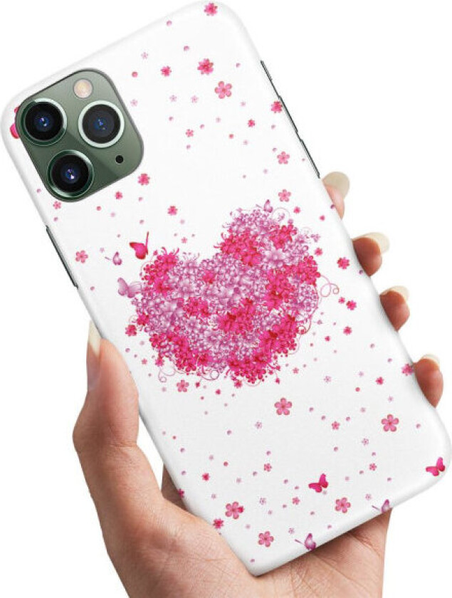 iPhone 12/12 Pro - Deksel/Mobildeksel Blomsterhjerte