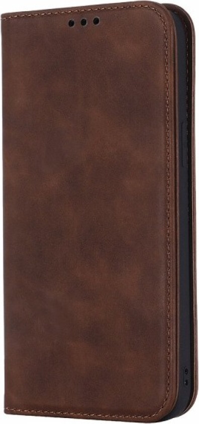 Lommebokdeksel - iPhone 12 Mörkbrun