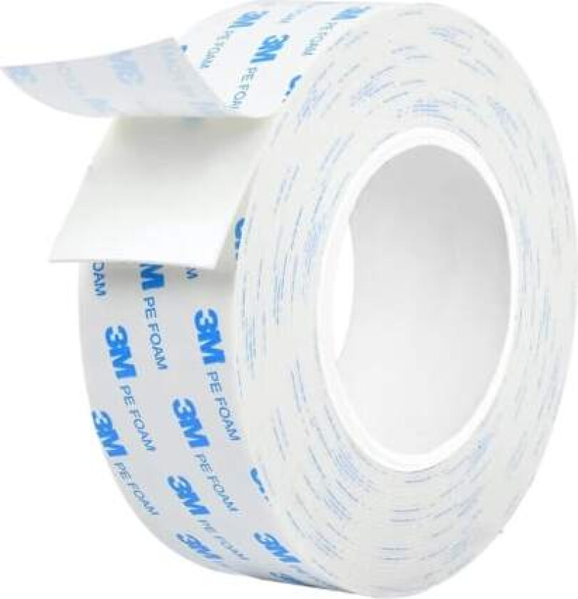 (20mm x 3m) 3M Dobbeltsidig Klebende Tape for Innendørs og Utendørs, Vanntett, Monteringsteip for Han