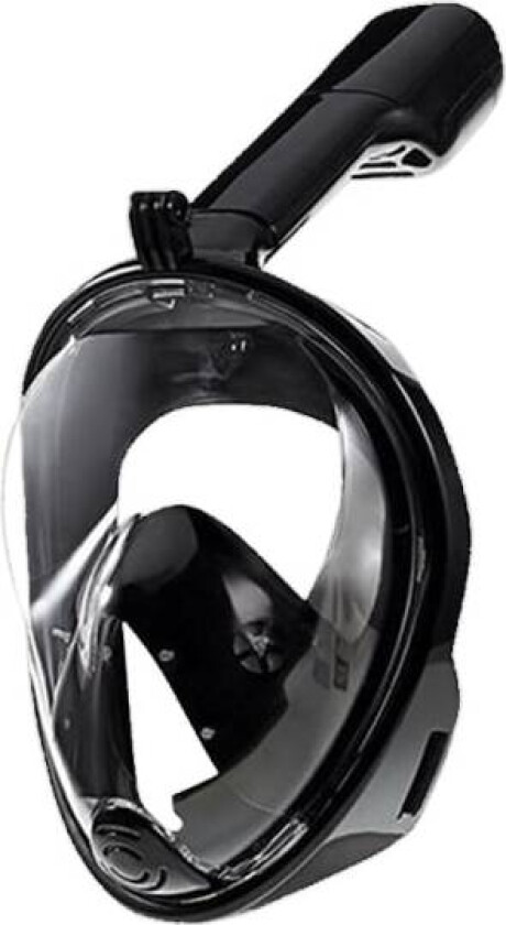 Full face dykkemaske med avtakbar maske og snorkel, anti-dugg og sammenleggbar design, egnet for voksne og barn black