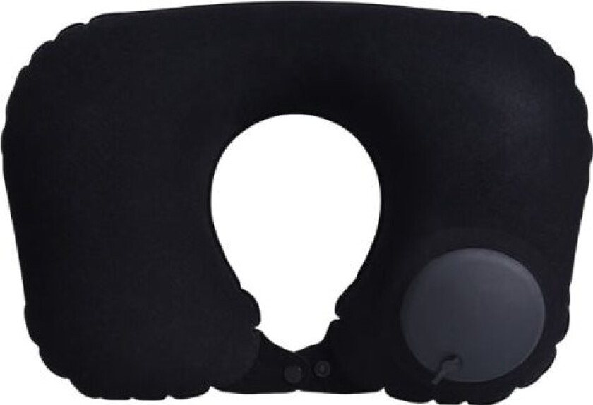 Reisepute Oppblåsbar Superlett Bærbar Nakkepute U-Sh Svart One Size