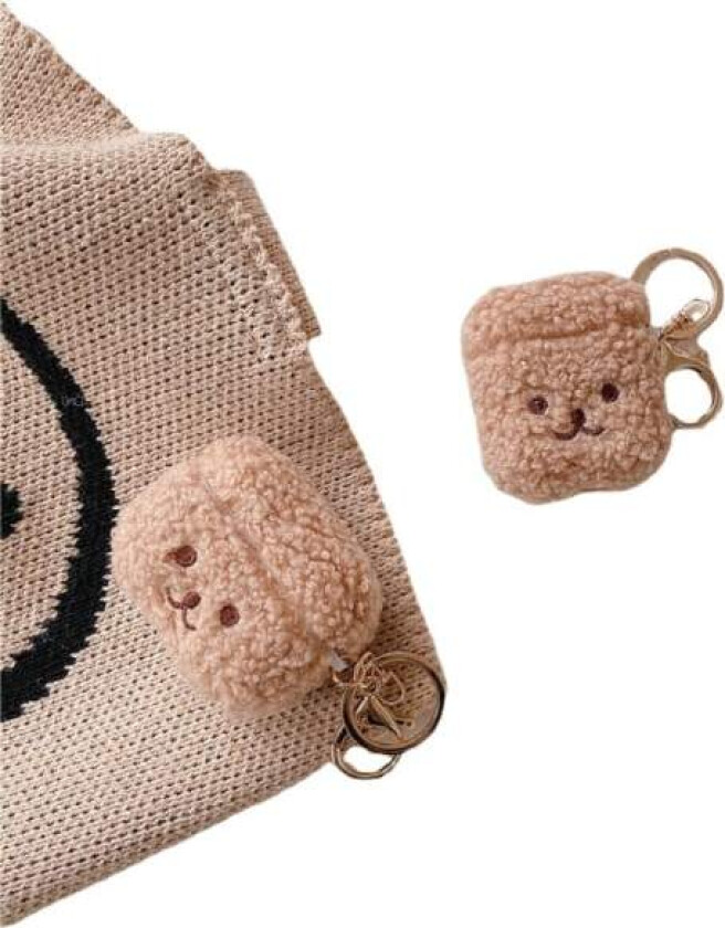 Plysjdeksel for Airpods 1 2 med nøkkelring