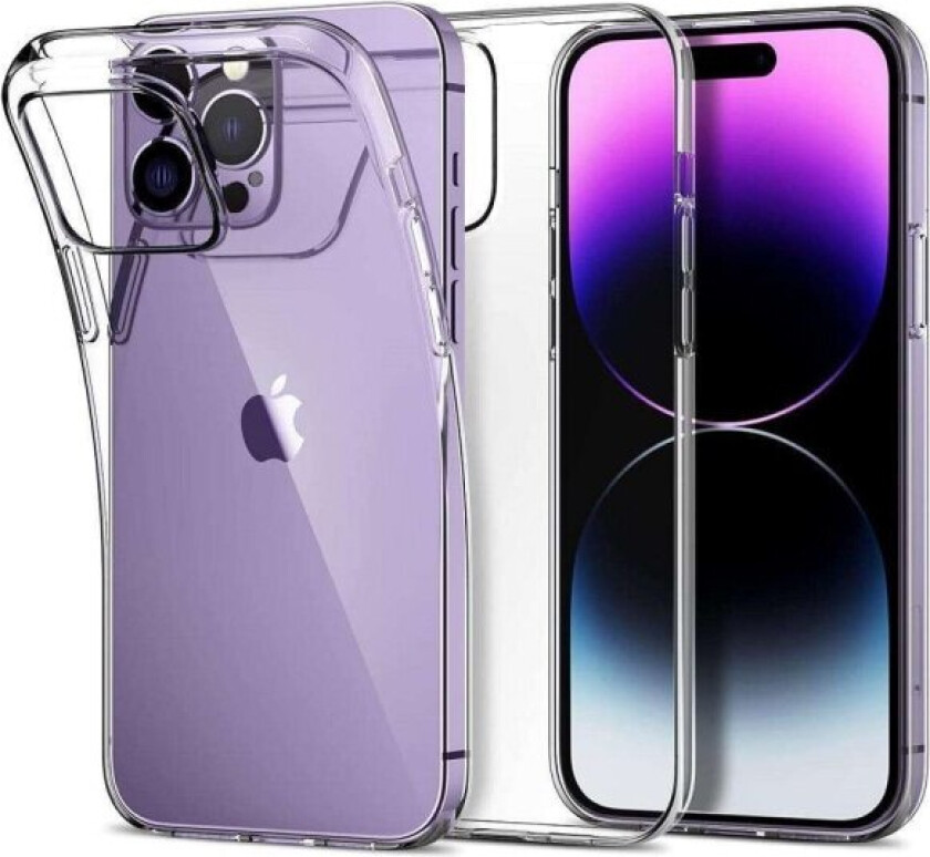 2-pack iPhone 14 PRO - Silikondeksel TPU - Tynt Transparent Iphone 14 Pro