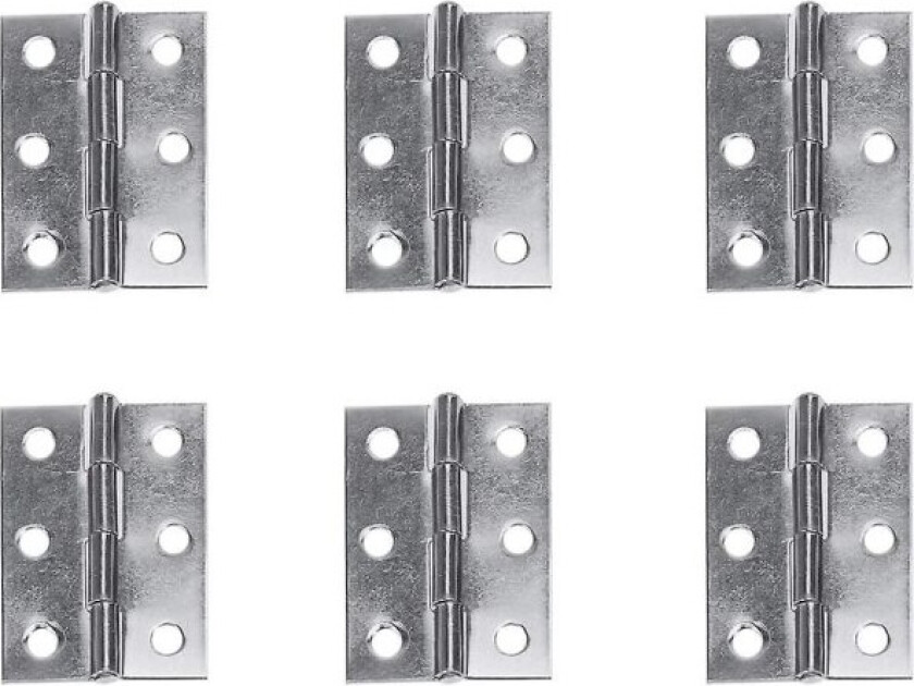 Møbelhengsel 10 stk i rustfritt stål Vindu Skap Hengsler Koblinger (sølv 50*75mm)