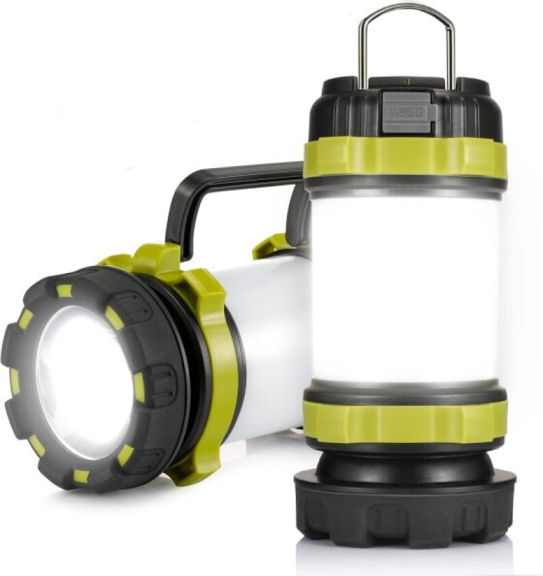 Oppladbar campinglanterne, håndholdt campinglykt 3000 lumen med 6 lysmoduser, 5000 mAh for orkanberedskap, overlevelsessett, fotturer, hjem