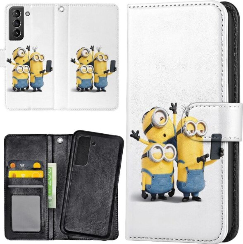 Samsung Galaxy S21 - Lommebok Deksel Minions Multicolor