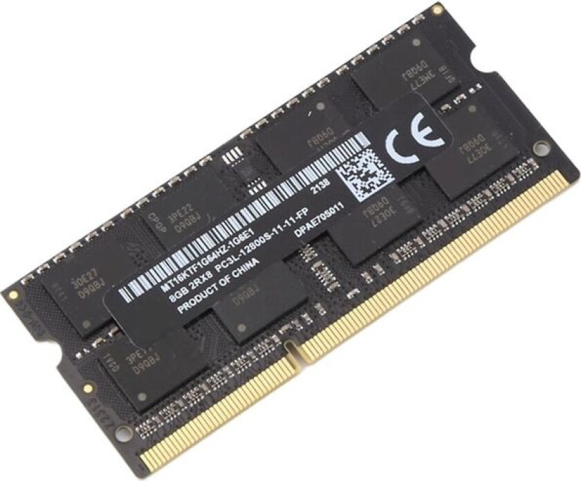 For Mt 8gb Ddr3 Laptop Ram Minne+kjølevest 1600mhz Pc3-12800 204 Pins 1.35v Sodimm For Laptop M