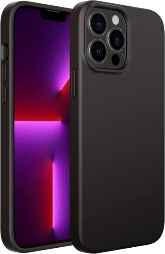 Deksel i gummi, iPhone 15 - Matt overflate Black