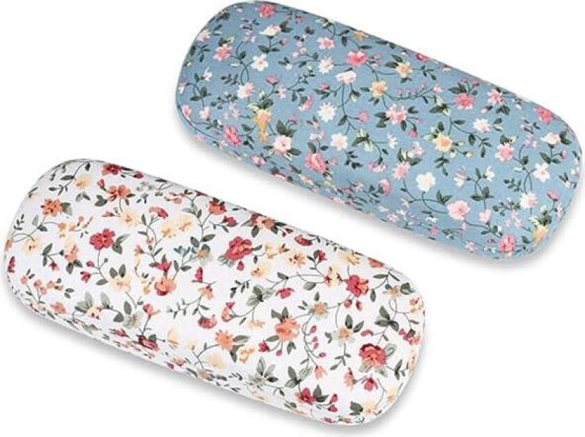 2 stk. Stoff Blomster Hard Shell Bærbar Brilleetui